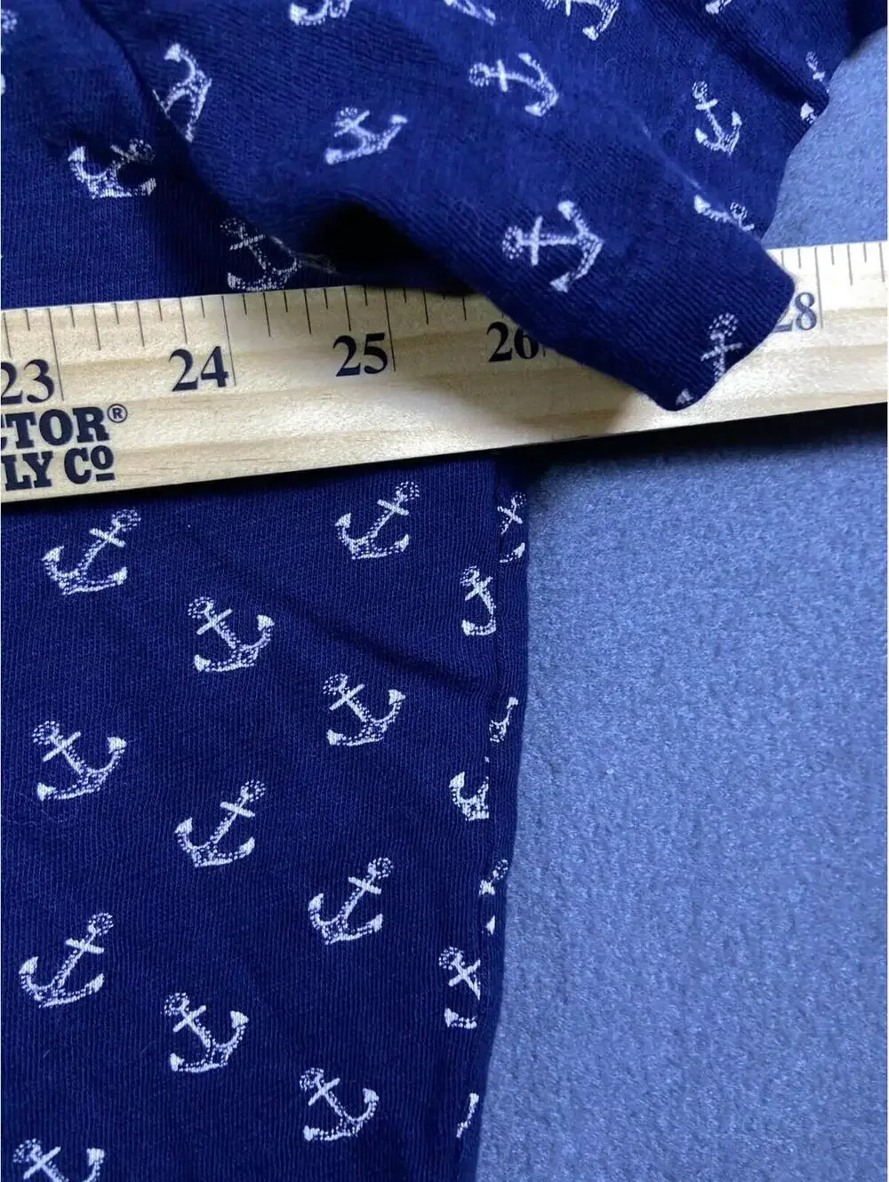 Ralph Lauren Navy Blue Anchor Print Polo